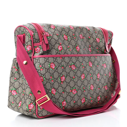 Gucci GG Supreme Monogram Rose Bud Diaper Bag Pink 3 of 6