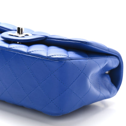 Chanel Lambskin Quilted Mini Rectangular Flap Royal Blue 8 of 8