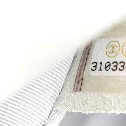 Chanel Iridescent Calfskin Quilted Medium 19 Flap White 9 of 10