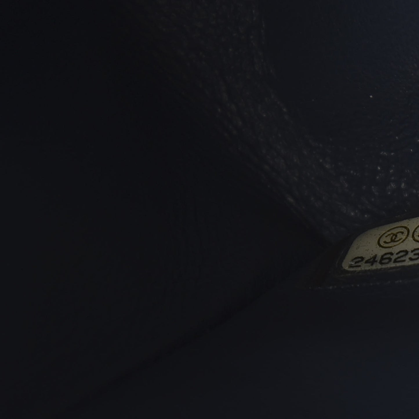 Caviar Quilted Medium Double Flap Dark Blue