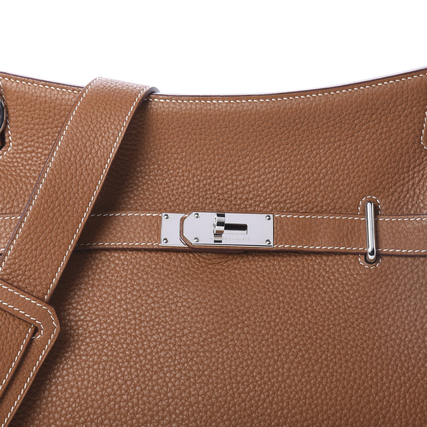 Hermes Taurillon Clemence Jypsiere 34 Gold 7 of 11