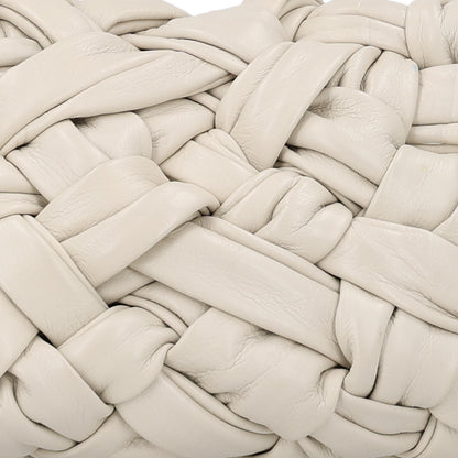Bottega Veneta Paper Calfskin Intrecciato Banana Hobo Plaster 8 of 10