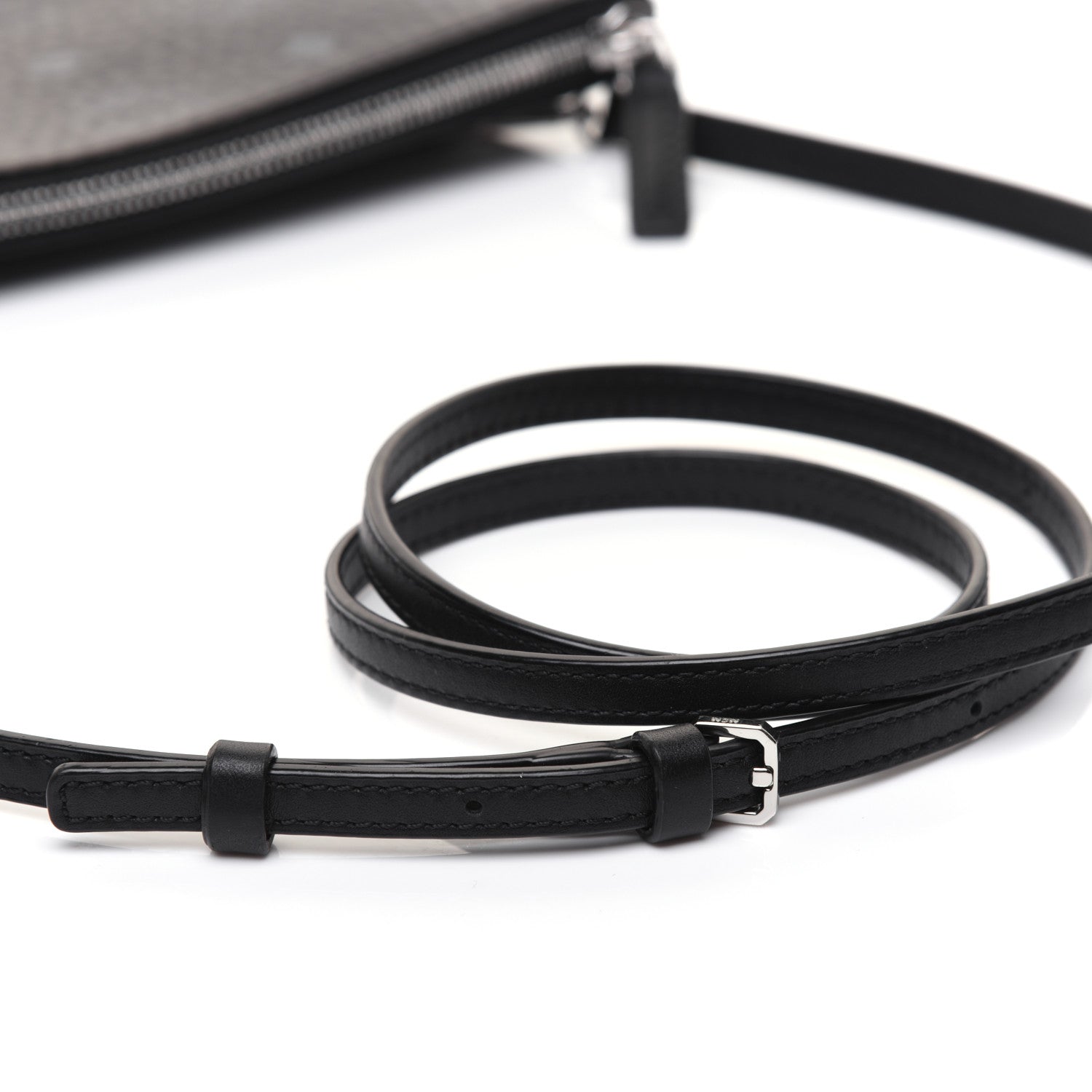MCM Visetos Medium Crossbody Pouch Black 14 of 16