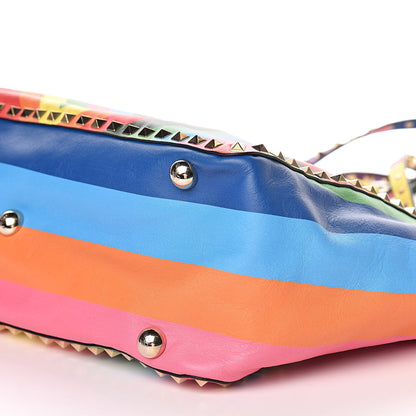 Valentino Garavani Vitello 1973 Medium Rockstud Tote Multicolor 8 of 9
