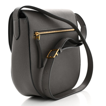 Celine Grained Calfskin Medium Trotteur Grey 3 of 15