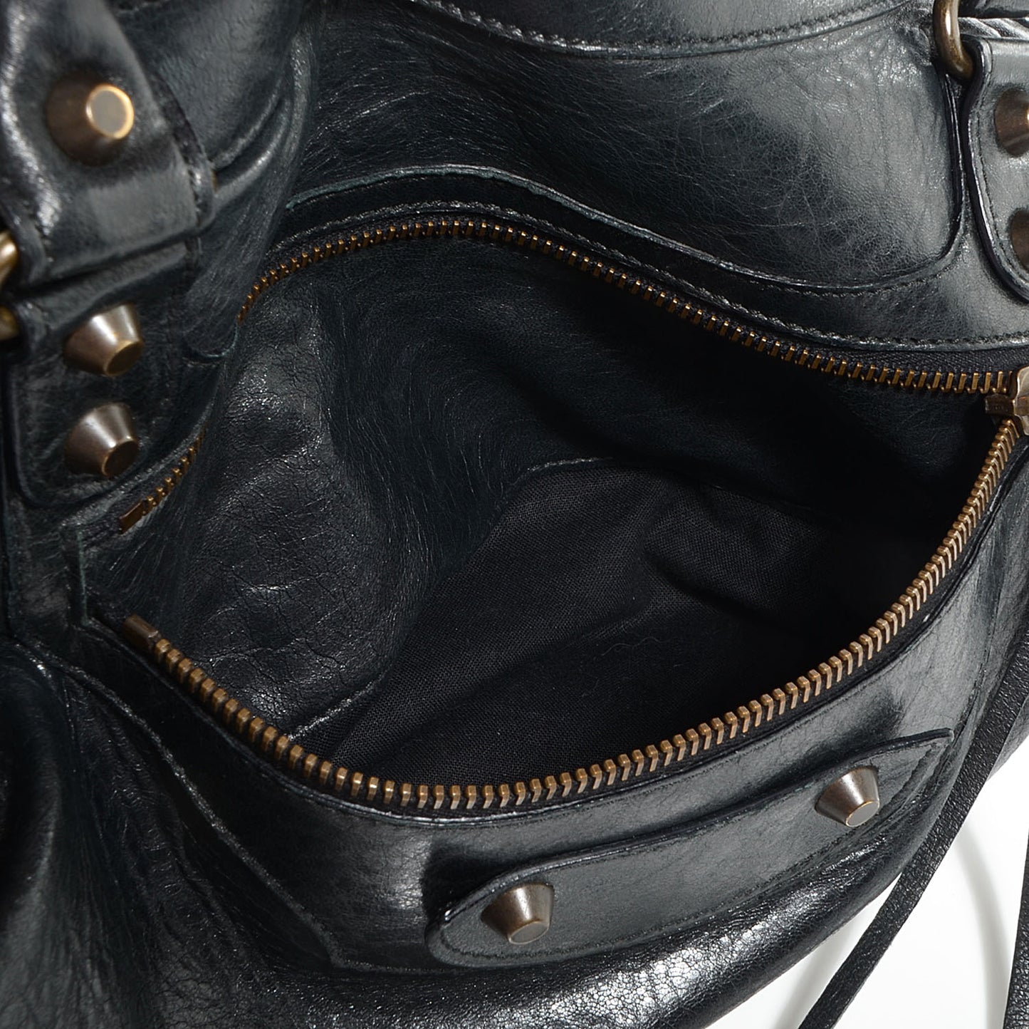 Chevre Classic Hardware Purse Black