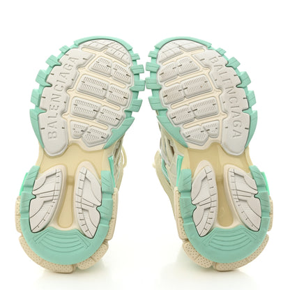 Balenciaga Rubber Mesh Tri-Color Womens Track.2 Open Sneakers 36 Mint Light Beige Grey 5 of 8