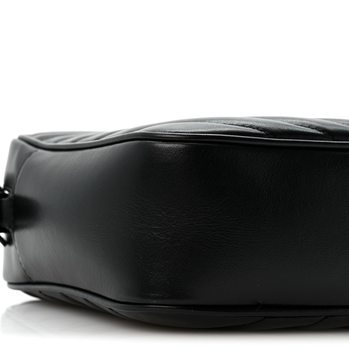Calfskin Matelasse Monogram Monochrome Lou Camera Bag Black