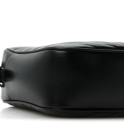 Saint Laurent Calfskin Matelasse Monogram Monochrome Lou Camera Bag Black 9 of 12