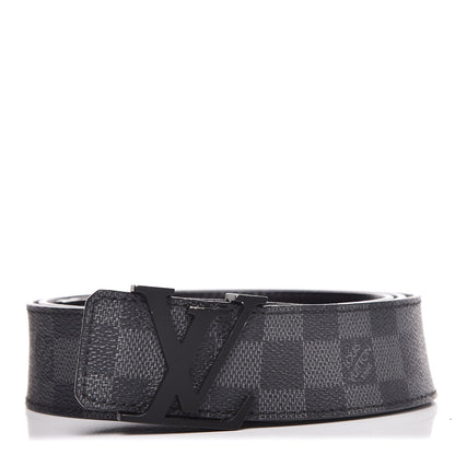 Louis Vuitton Damier Graphite 40mm LV Initiales Belt 120 48 1 of 13