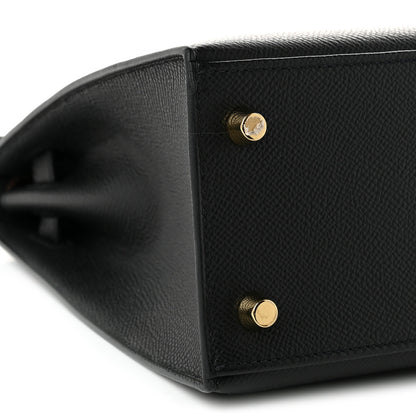 Hermes Epsom Kelly Sellier 25 Black 9 of 11