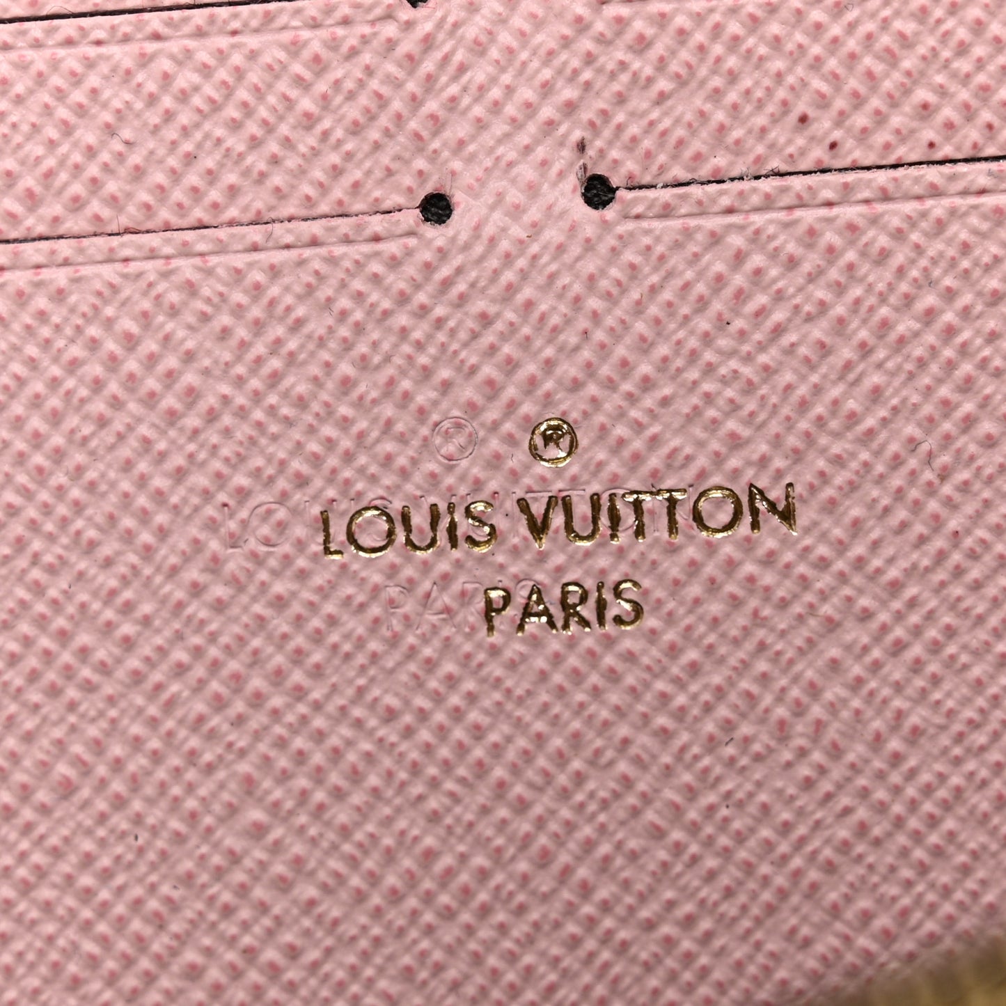 Monogram Clemence Wallet Rose Ballerine