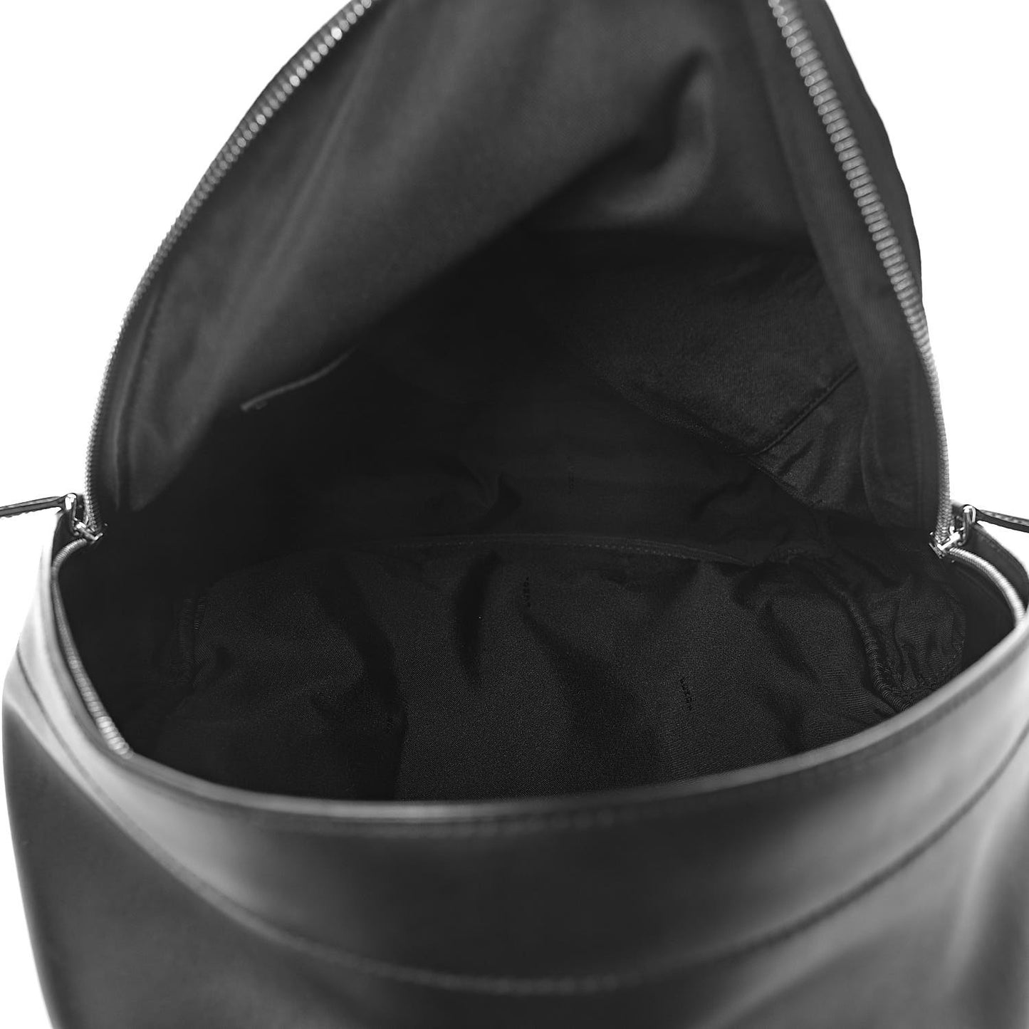 Nylon Calfskin Bad Bug Pouch Pocket Backpack Black Rosso