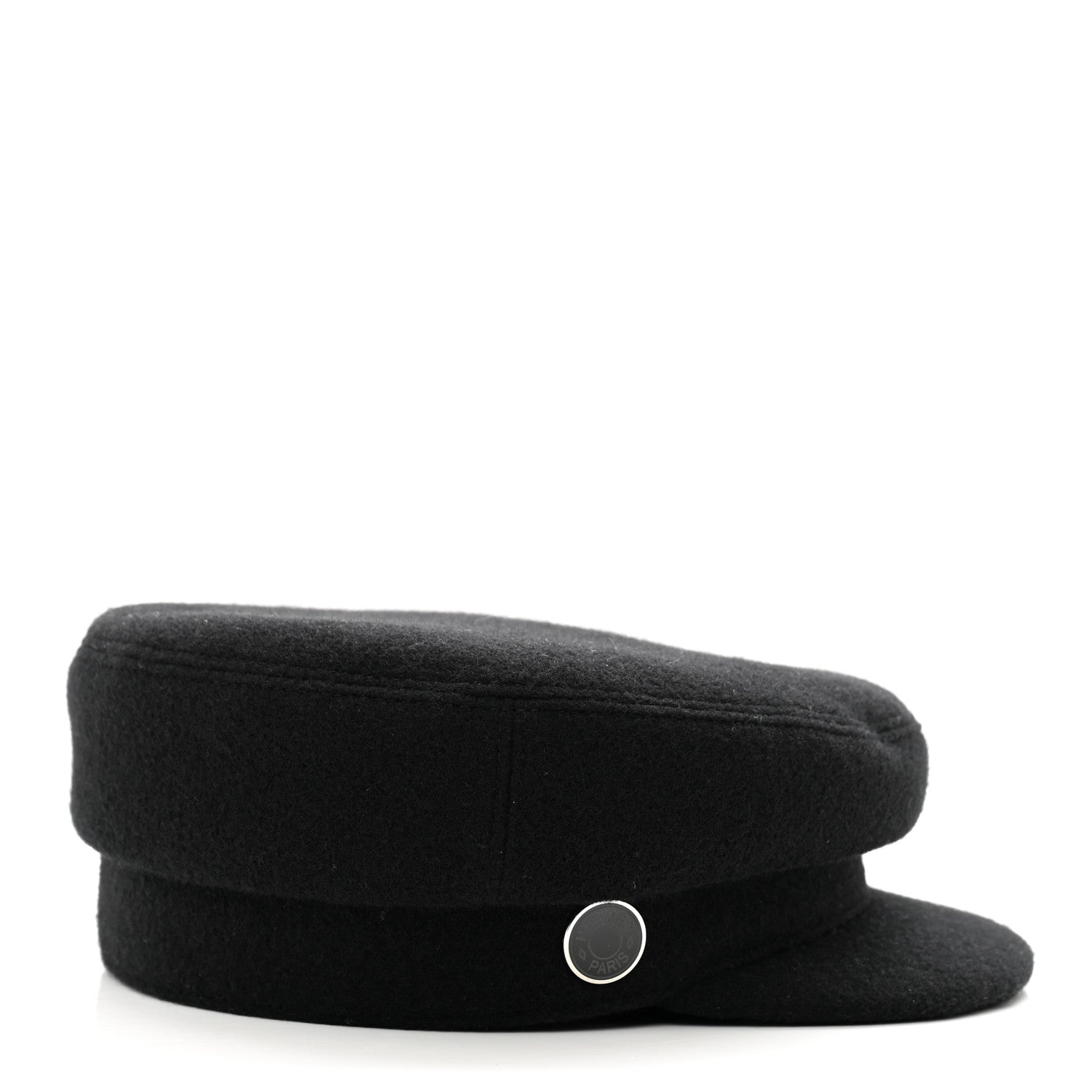 Hermes Wool Cashmere Cap 57 Black 5 of 8
