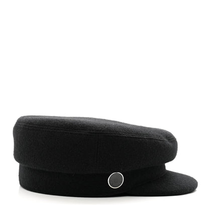 Hermes Wool Cashmere Cap 57 Black 5 of 8