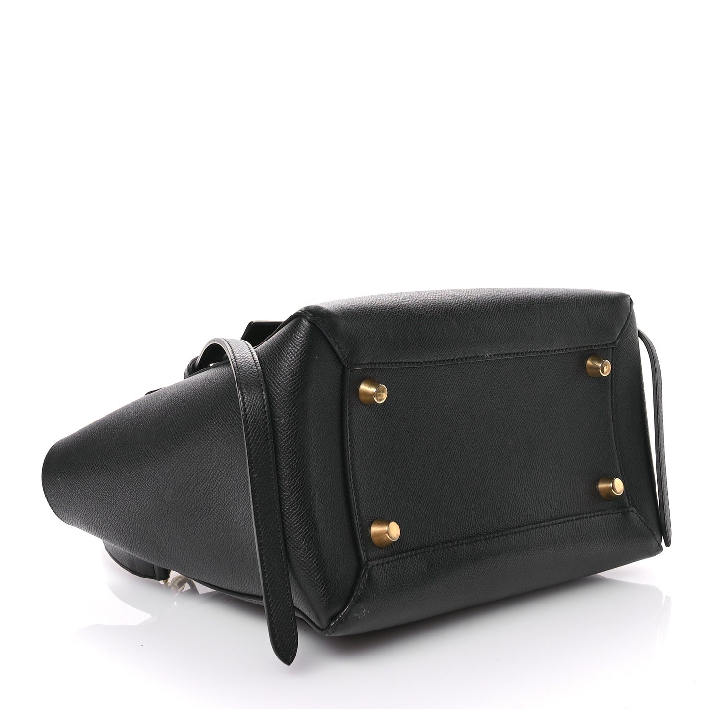 Grained Calfskin Mini Belt Bag Black