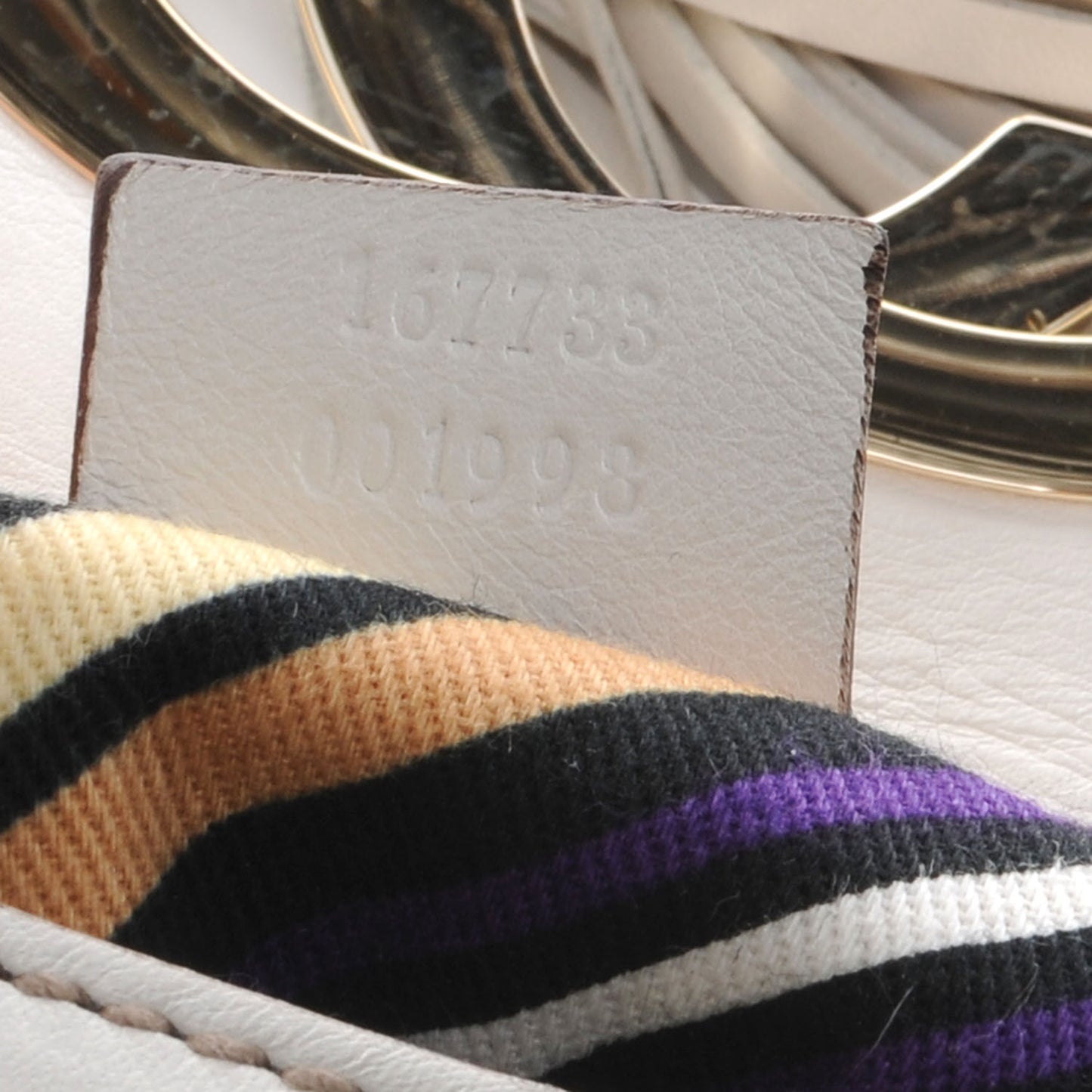 Leather Britt Tassel Small Shoulder Bag Off White