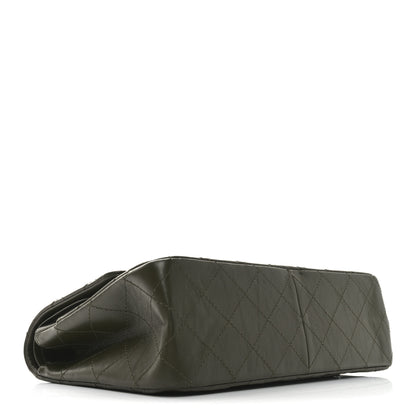 Chanel Aged Calfskin Quilted 2.55 Reissue 227 Flap Dark Green 4 of 11