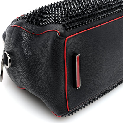 Christian Louboutin Grained Calfskin Studded Panettone Bowling Bag Black 8 of 9