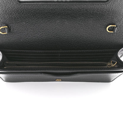 Gucci Calfskin Marquise Crystals Mini GG Chain Wallet Black 5 of 11