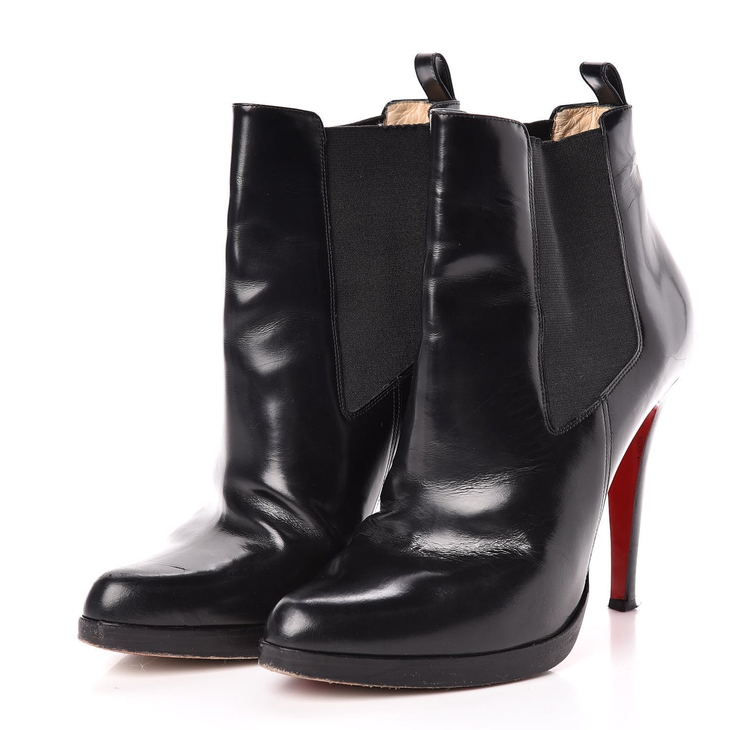 Calfskin Booties 38.5 Black