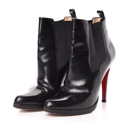 Christian Louboutin Calfskin Booties 38.5 Black 3 of 9