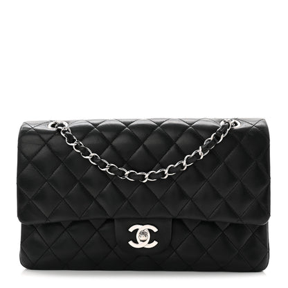Chanel Lambskin Quilted Medium Double Flap Black 3 of 11