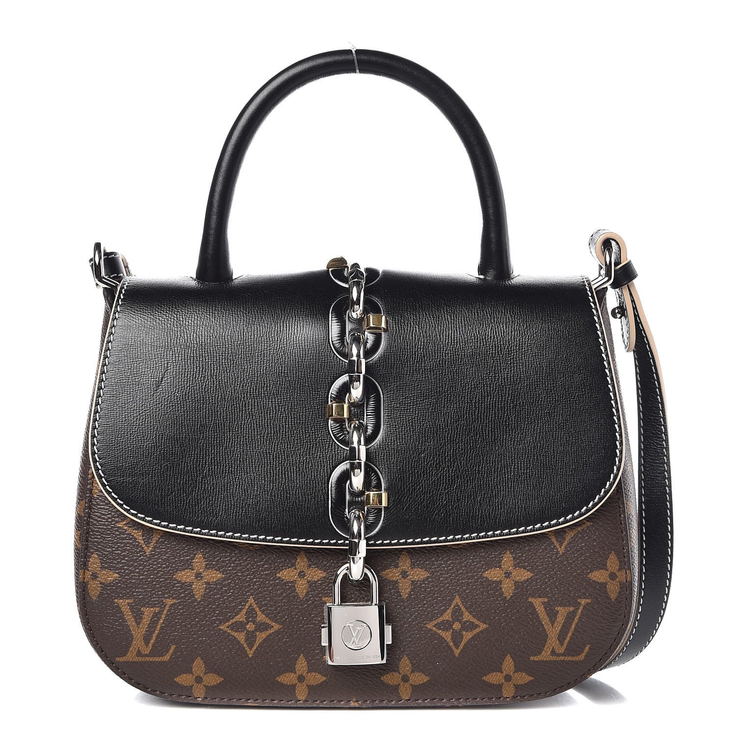 Louis Vuitton Calfskin Monogram Chain It Bag PM Black 1 of 7