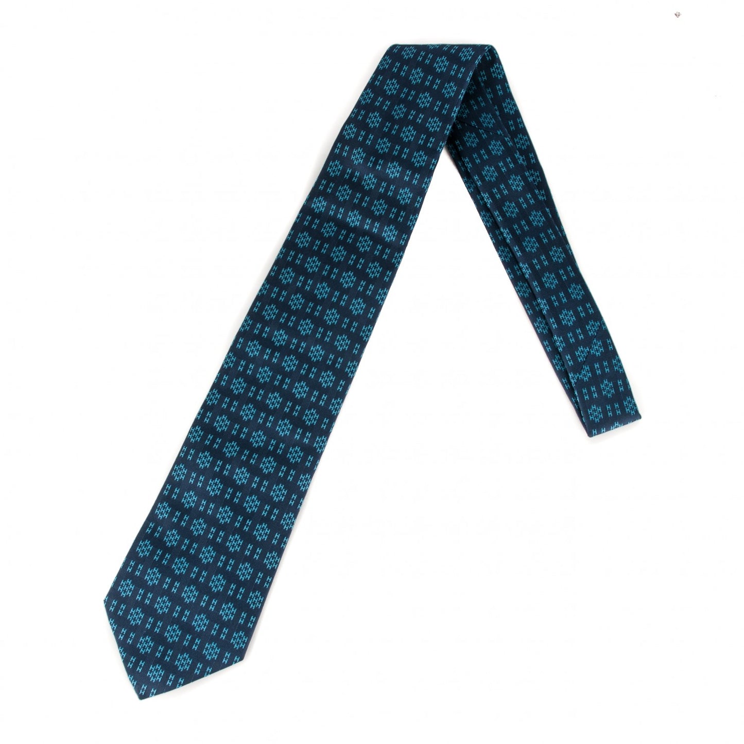 Woven Silk Mens Neck Tie Bleu