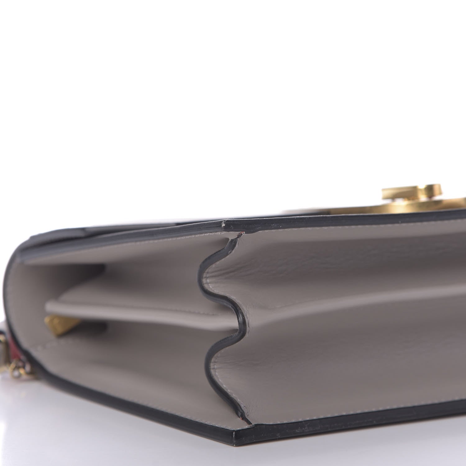 Christian Louboutin Calfskin Large Elisa Shoulder Bag Fume 6 of 9