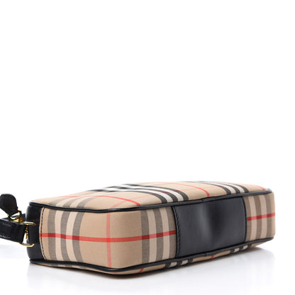 Burberry Calfskin Vintage Check Small Camera Bag Archive Beige 4 of 9