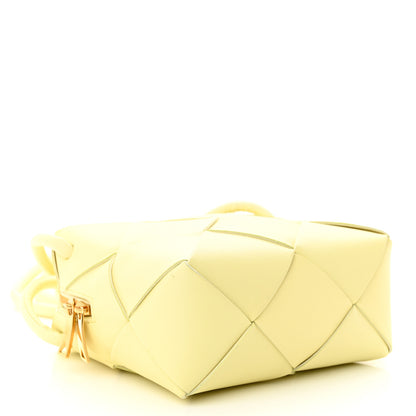 Bottega Veneta BOTTEGA VENETA Lambskin Maxi Intrecciato Mini Cassette Camera Bag Ice Cream 4 of 9