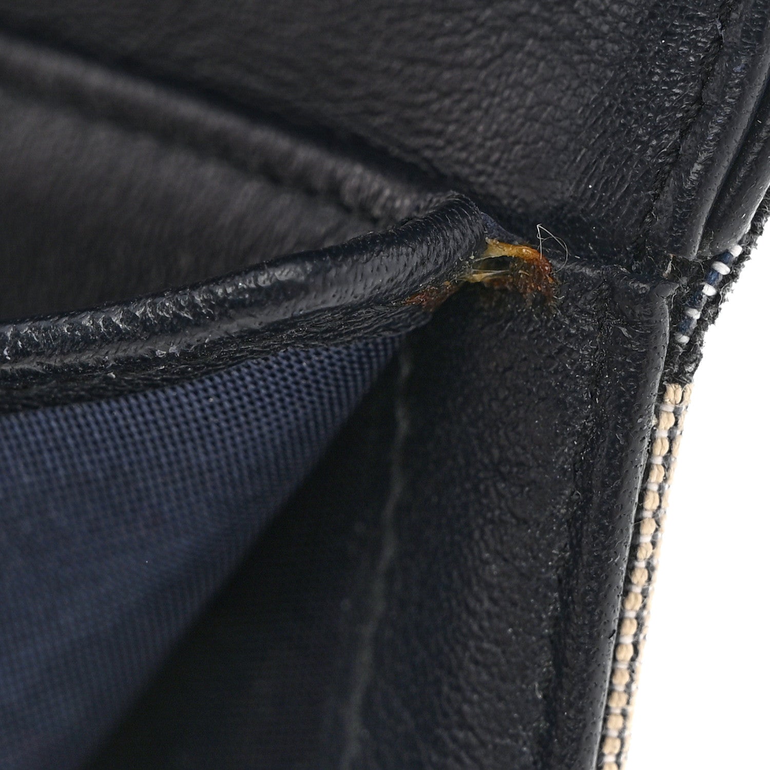 Christian Dior Oblique Saddle Lotus Wallet Blue 8 of 10