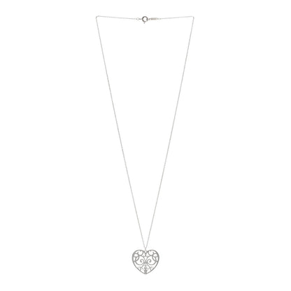 Tiffany Sterling Silver Enchant Heart Pendant Necklace 3 of 4