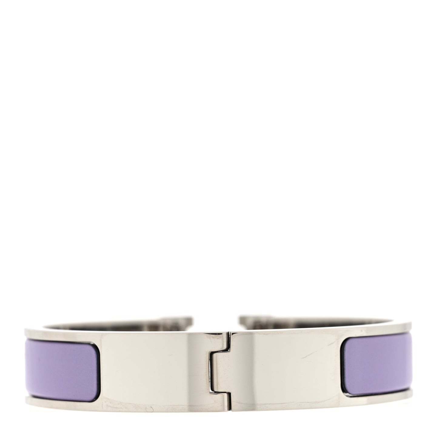 Enamel Narrow Clic Clac H Bracelet PM Parme