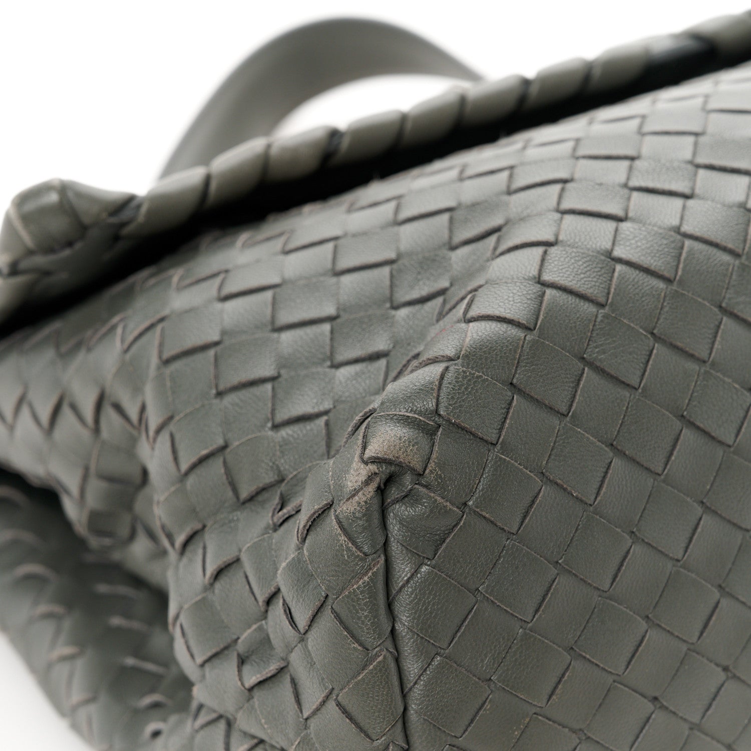 Bottega Veneta Nappa Intrecciato Olimpia Shoulder Bag Steel 13 of 15