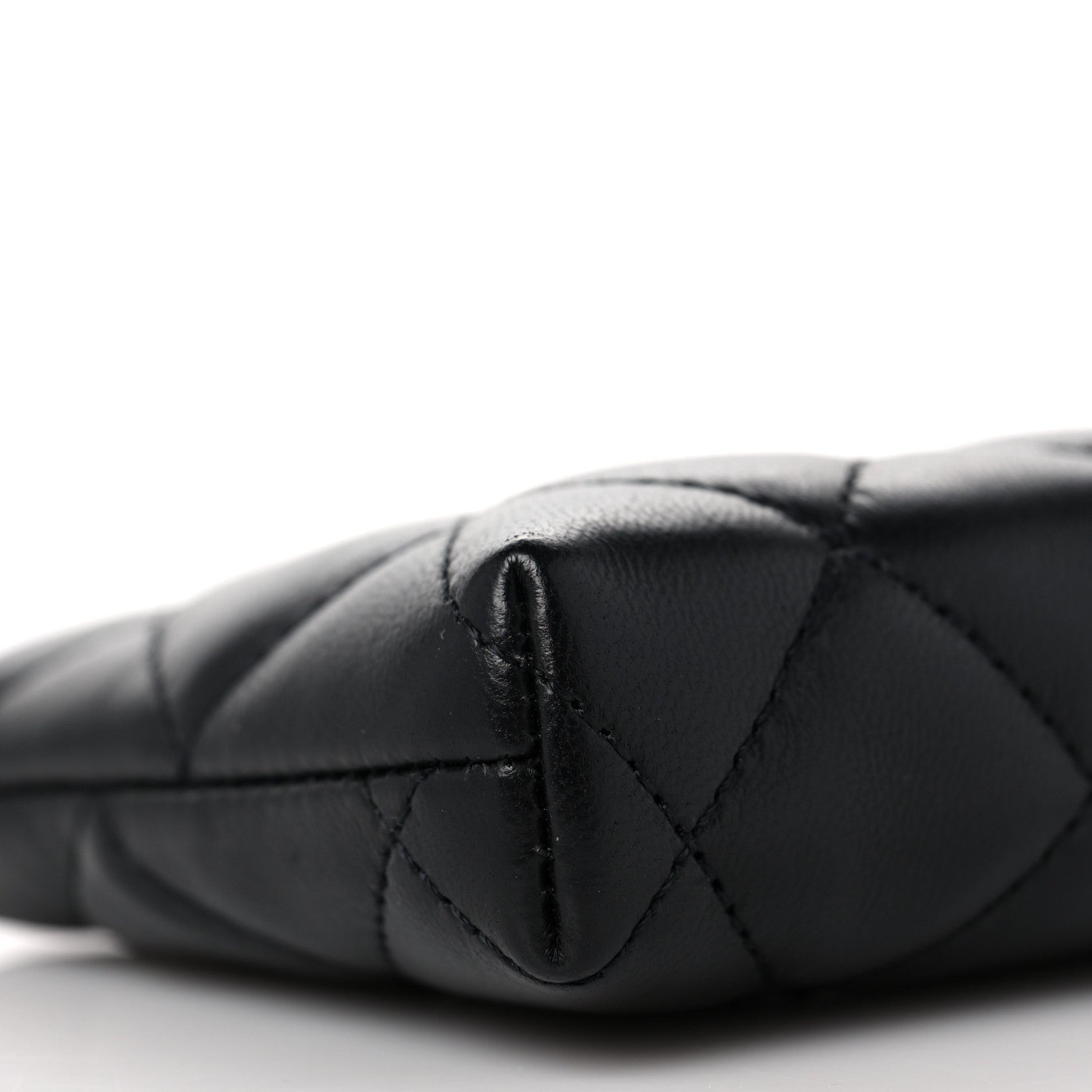 Chanel Lambskin Quilted Key Holder Case Black 8 of 9