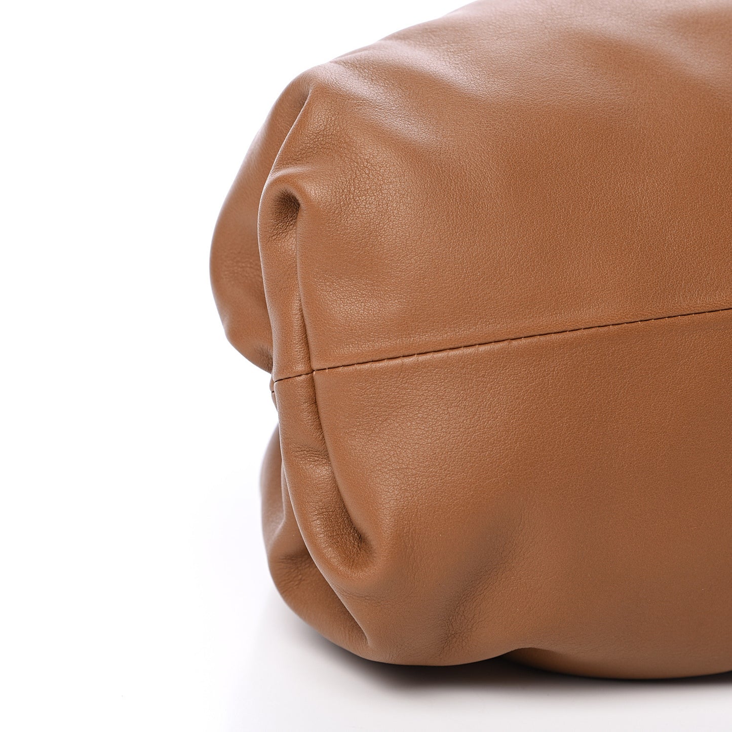 Smooth Butter Calf The Pouch Oversized Clutch Cammello