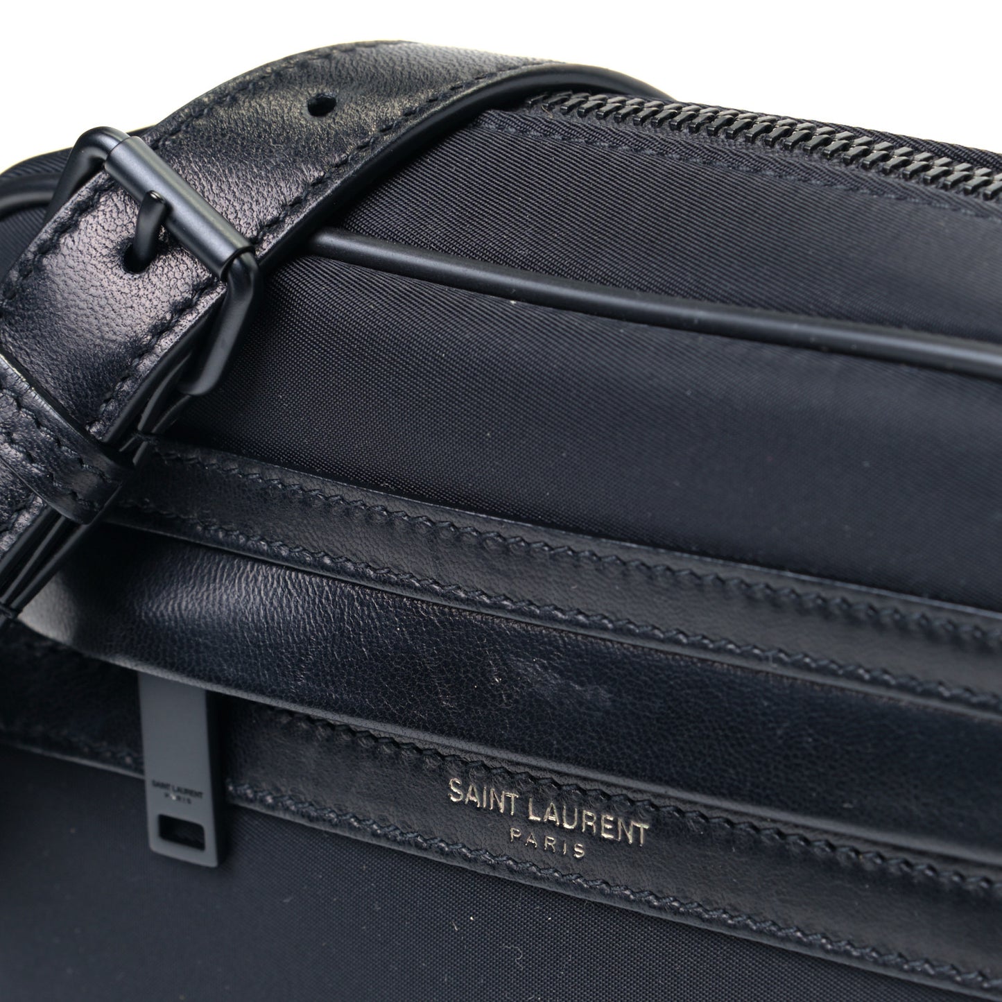 Lambskin Nylon Small Camp Camera Bag Black
