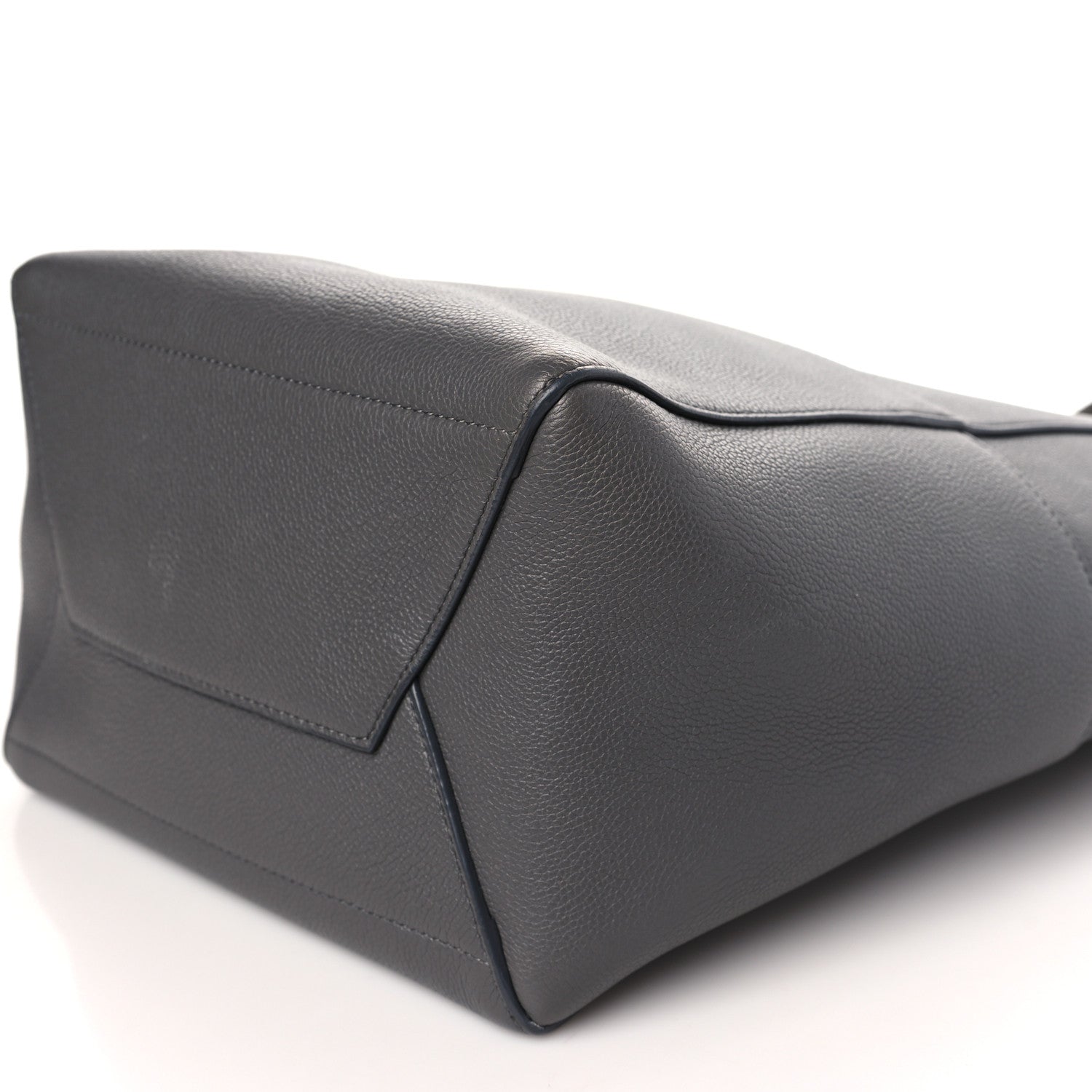Celine Soft Grained Calfskin Sangle Bucket Bag Grey 9 of 10
