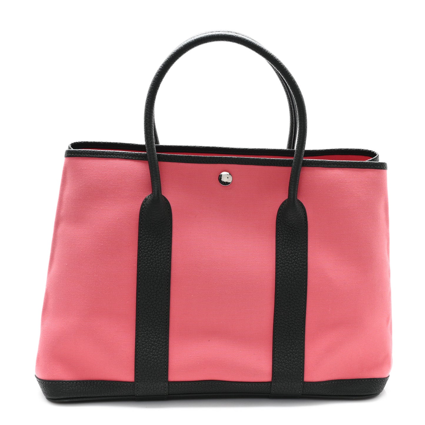 Toile Negonda Garden Party Tote 36 MM Rose Azalee Vert Fonce
