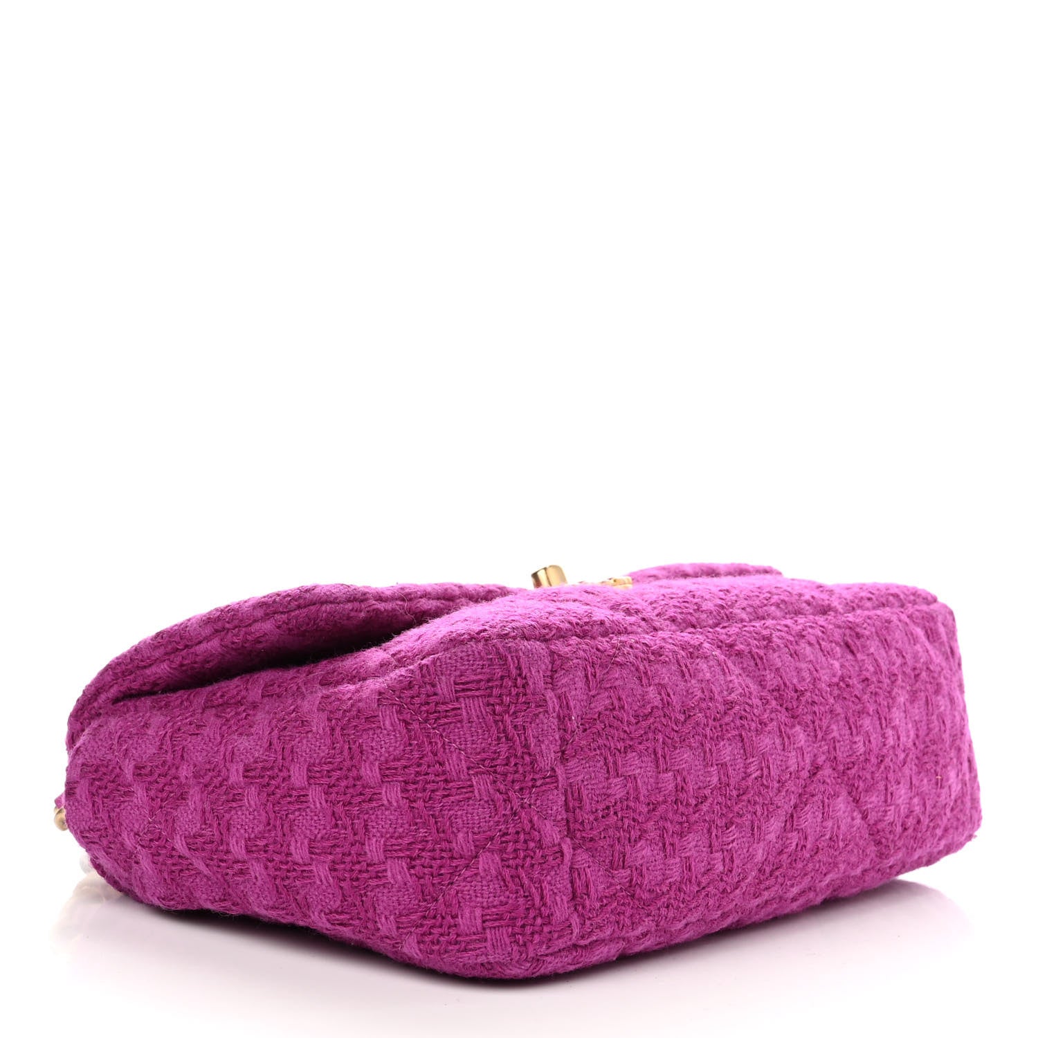 Chanel Tweed Quilted Medium Chanel 19 Flap Magenta 4 of 11