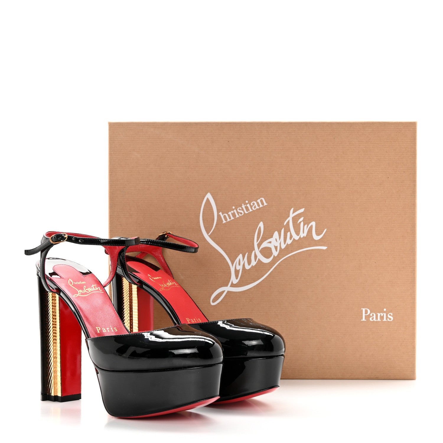 Christian Louboutin Patent Coluna 130 Pumps 35.5 Black 20 of 20