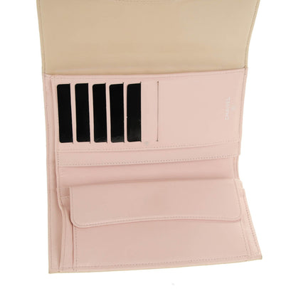Chanel Lambskin Quilted Large Flap Wallet Beige Clair 6 of 10