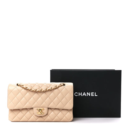 Chanel Caviar Quilted Medium Double Flap Beige 12 of 12