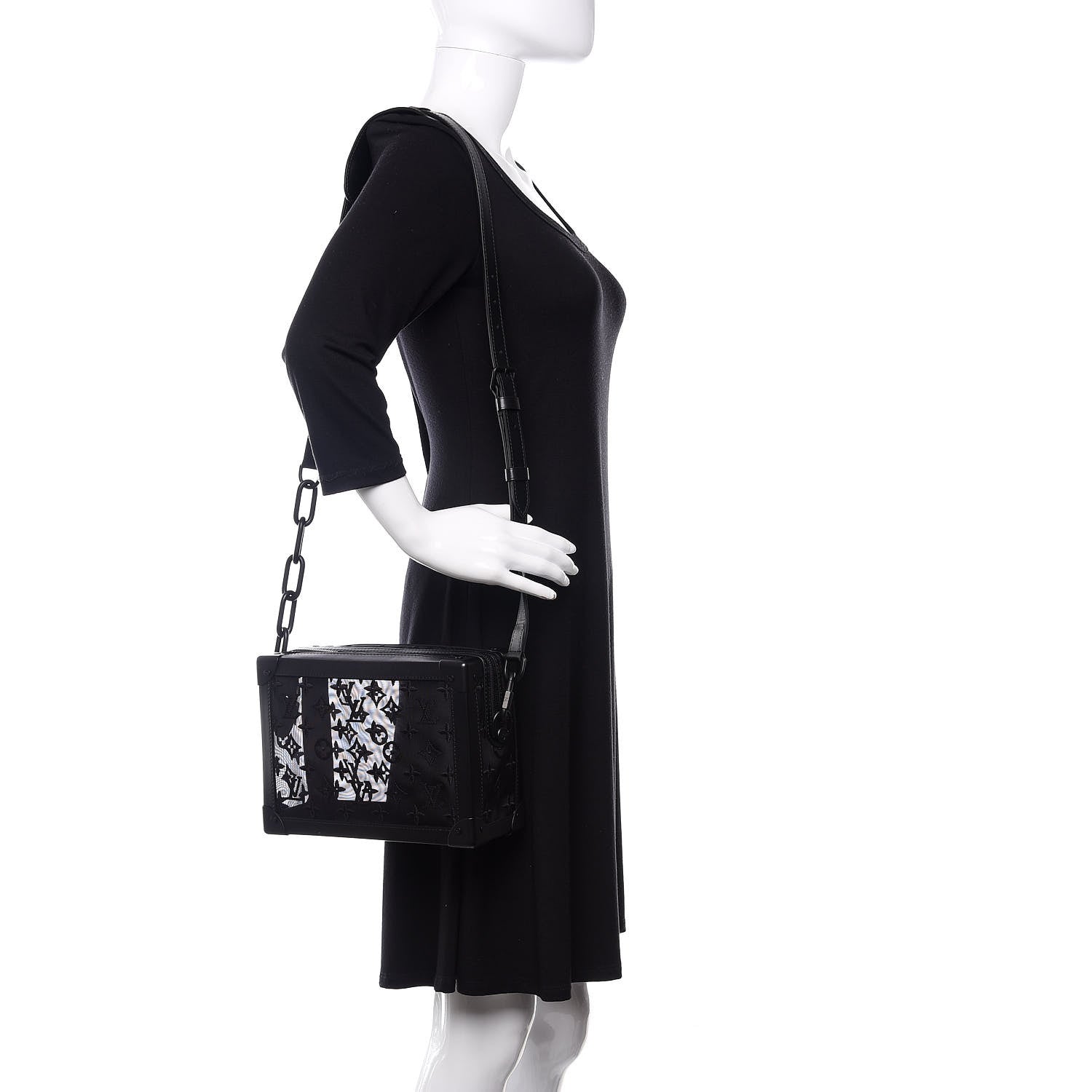 Louis Vuitton Monogram See Through Soft Trunk Black 2 of 11