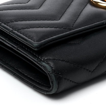 Gucci Calfskin Matelasse GG Marmont Continental Wallet Black 5 of 8