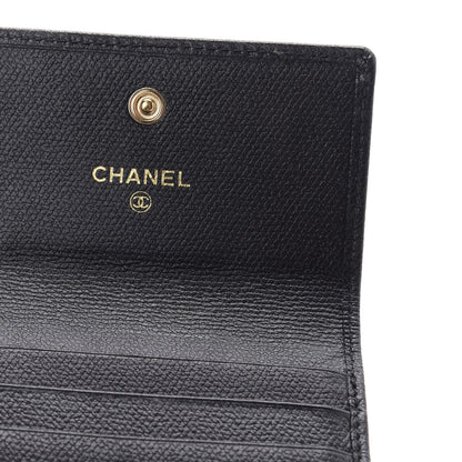 Chanel Grained Calfskin CC Button Flap Wallet Black 7 of 11