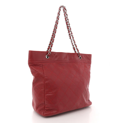 Chanel Soft Caviar Large Timeless CC Shoulder Bag Red 3 of 13