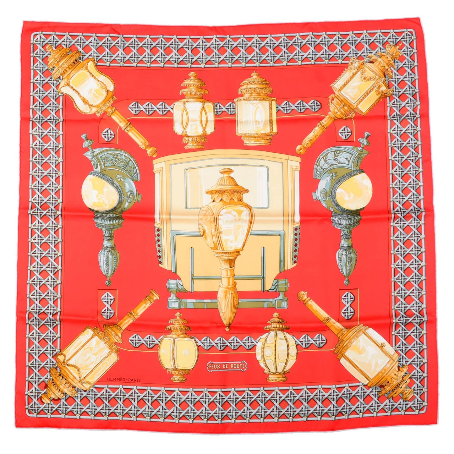 Silk Feux de Route Scarf 90
